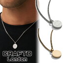 CRAFTD London ネックレス ROUND TOTEM PENDANT SILVER GOLD メンズ クラフトロンドン シルバー ゴールド 銀 金 人...