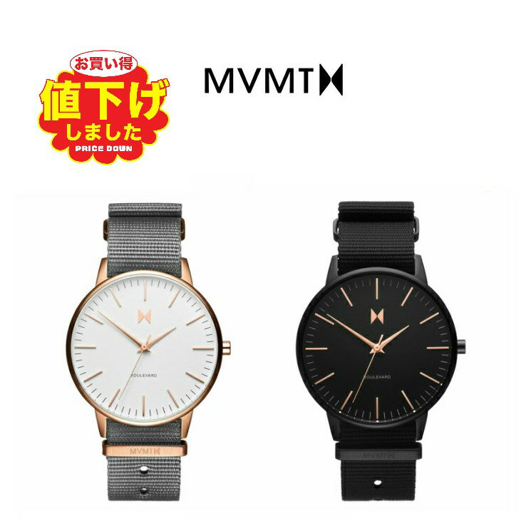 MVMT Watches エムブイエムティーウォッチ レディース WOMEN’S WATCHES BOULEVARD SERIES VINE/SAN VICENTE 腕時計 ナイロン クオーツ ウォッチ プレゼント 贈り物 新生活 記念日 ギフト フォーマル カジュアル ペアウォッチ 母の日 