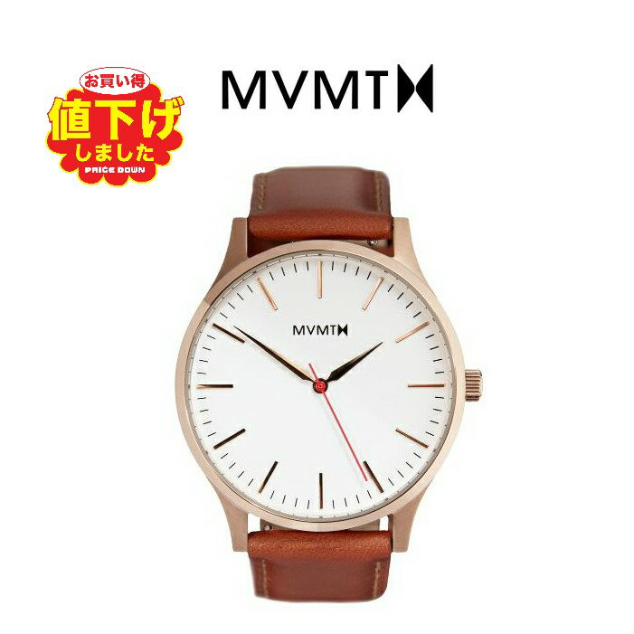 MVMT Watches エムブイエムティーウォッチ The 40 ROSE GOLD/NATURAL LEATHER 腕時計 革 レザーウォッチ メンズ クオーツ ウォッチ プレゼント 贈り物 新生活 記念日 ギフト フォーマル カジュアル ペアウォッチ