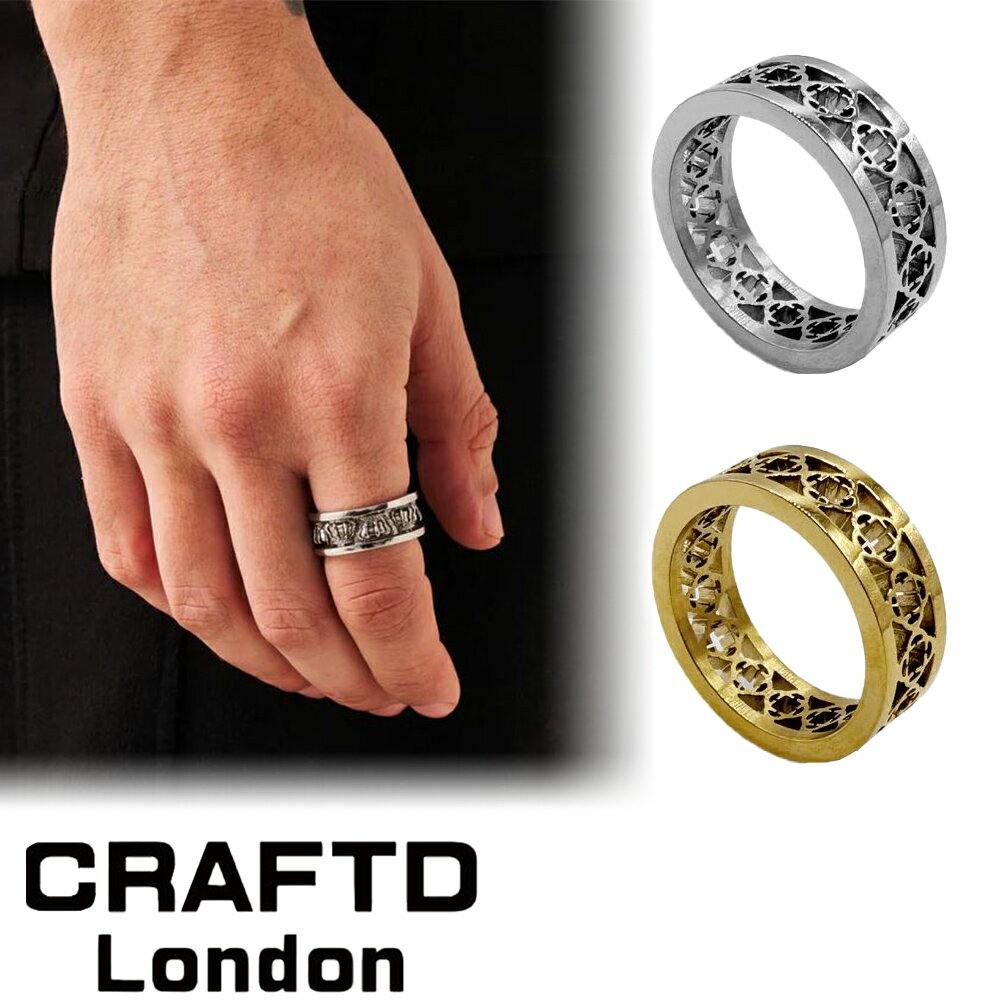 CRAFTD London Ntgh CLOVER SOVEREIGN RING w O S[h Vo[ Y 18kS[h   lC[ANZT[] 00582