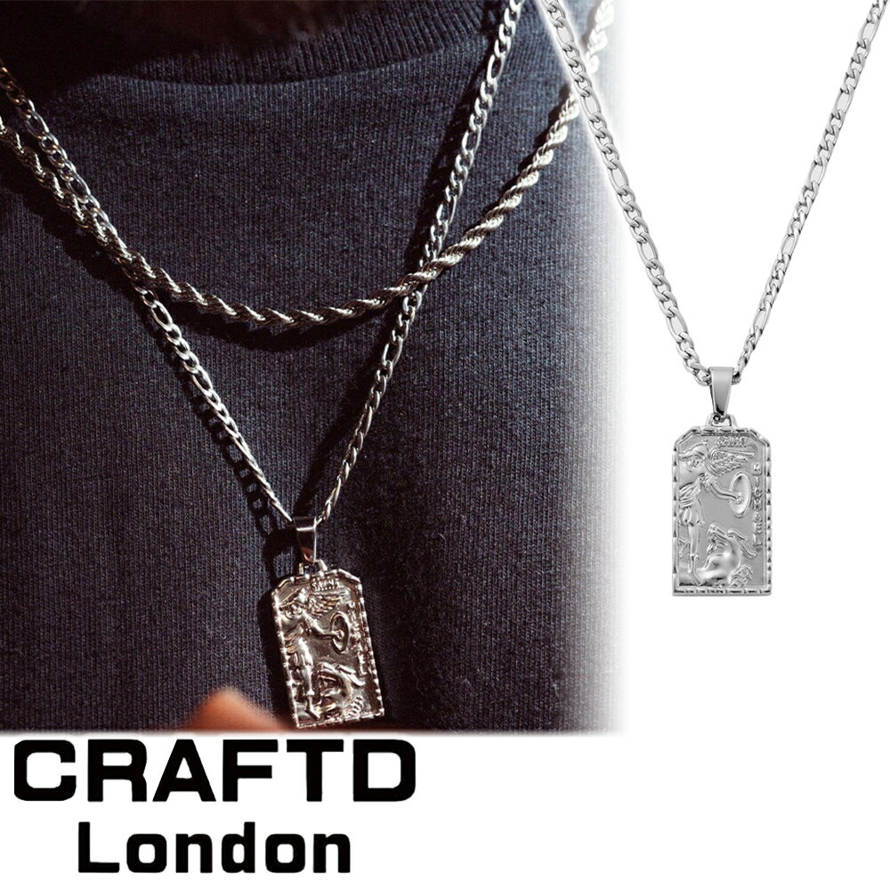CRAFTD London ネックレス ST. MICHAEL SILVER メンズ クラフトロンドン シルバー 銀 人気 [アクセサリー] ユ00582