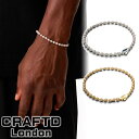 CRAFTD London クラフトロンドン ブレスレット ICED BALL PENDANT BRACELET 4MM SILVER GOLD シルバー ゴー...
