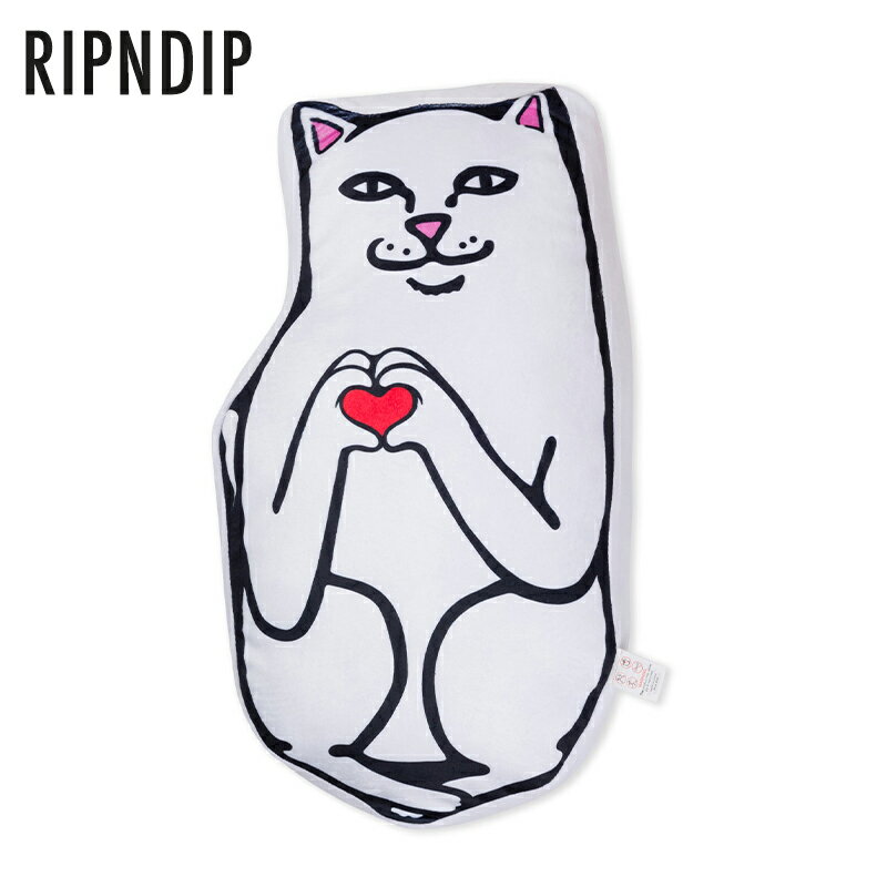 リップンディップ クッション RIPNDIP Nermal Loves Pillow ネコ 雑貨 枕 ハート アクセサリー おしゃれ かわいい ロゴ Rip N Dip スケーター ストリート メンズ レディース RND10179 [アクセ…