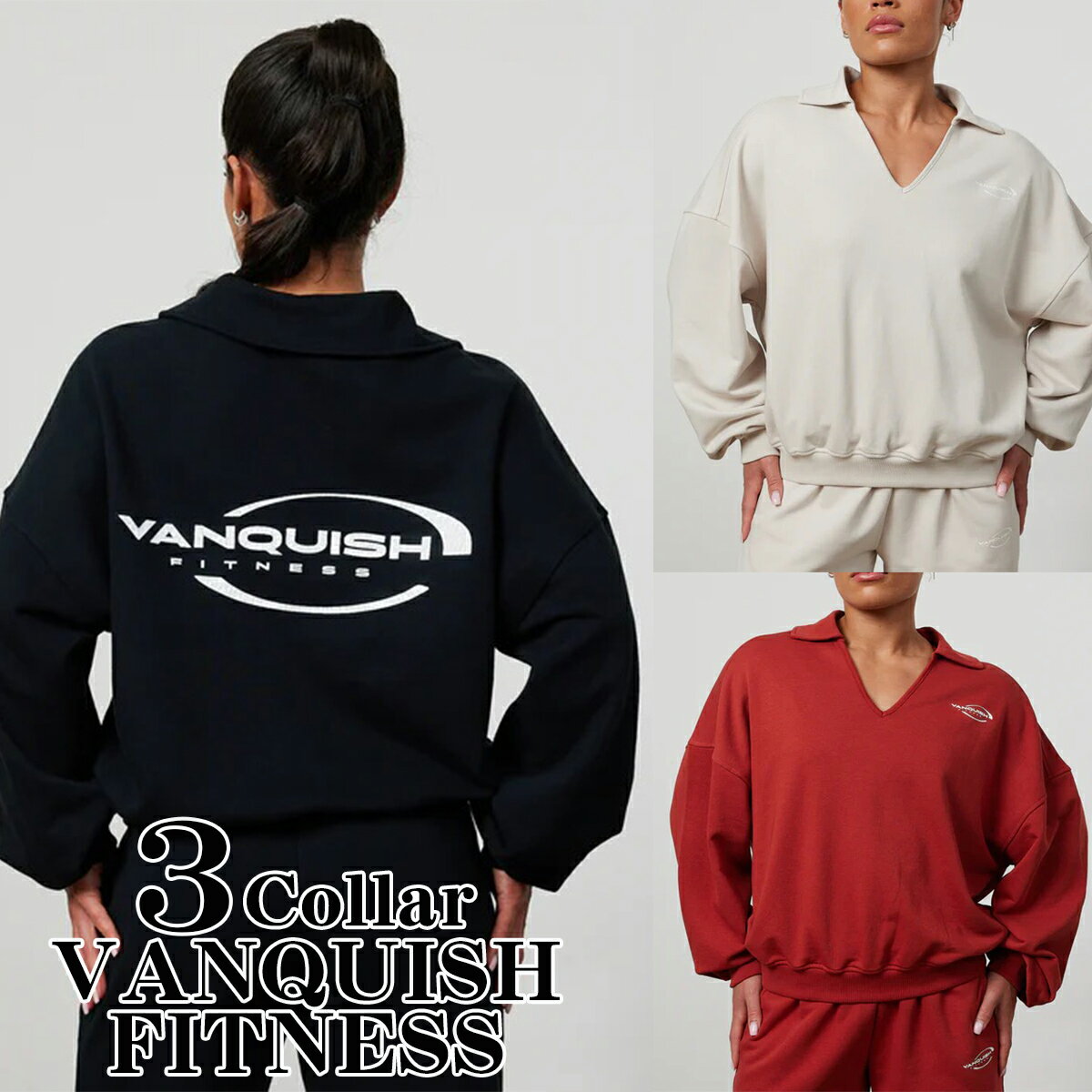 @LbV VANQUISH ENHANCE COLLAR SWEATSHIRT g[i[ XEFbgVc gbvX fB[X ؃g W EGA X|[c Ki[ߗ]00572