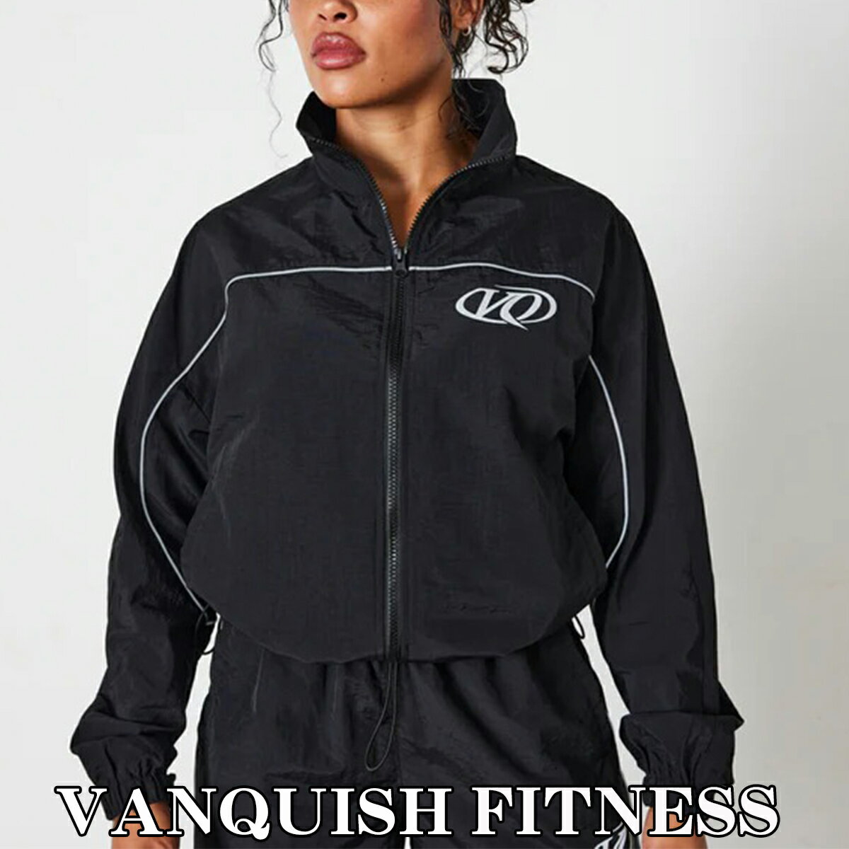 @LbV VANQUISH BLACK RACING TRACK JACKET tWbv gbN WPbg g[i[ XGbg I[o[TCY gbvX fB[X ؃g W EGA X|[c Ki[ߗ]00572