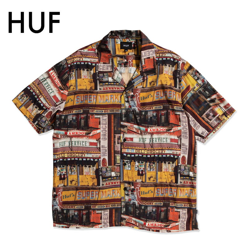 nt Vc HUF ][gVc  CORNER STORE RESORT SHIRT Vc J gbvX XP[^[ Xg[gn XP[g{[h lC Y Ki BU00175 [ߗ]