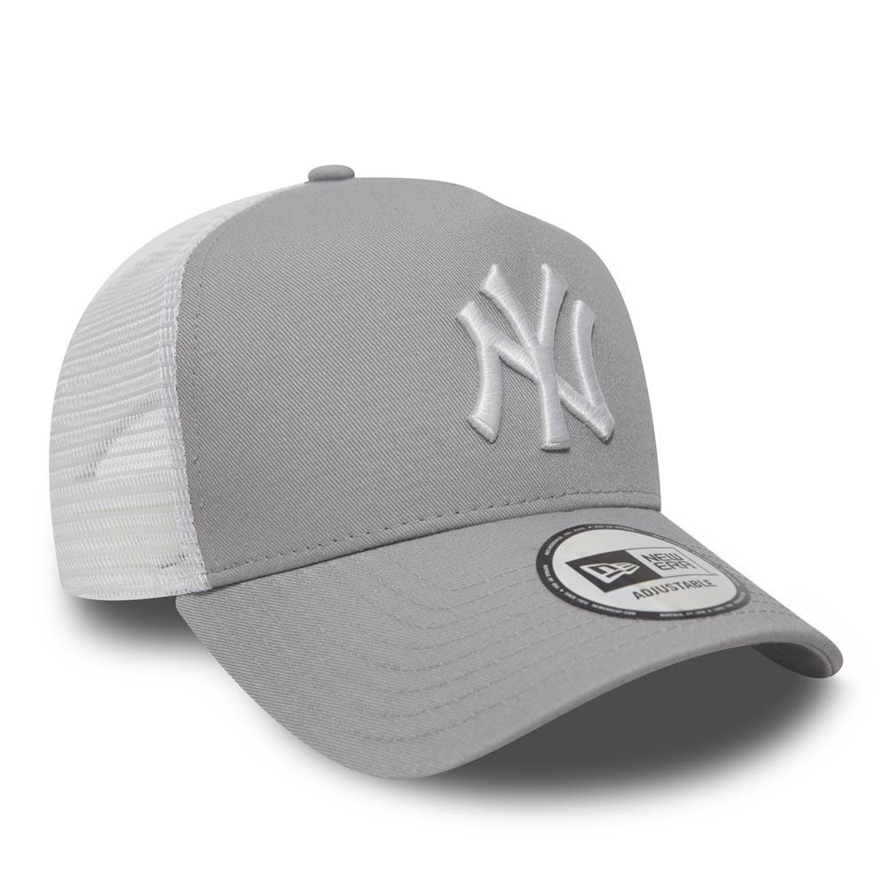 ニューエラ メッシュ キャップ ヤンキース NEW ERA Clean Trucker 帽子 グレー メ...