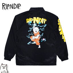 リップンディップ コーチジャケット レディース リップンディップ RIPNDIP コーチジャケット Super Sanerm Coach Jacket ブラック 黒 ナイロンジャケット トップス アウター スケーター ストリート メンズ レディース Rip N Dip[衣類]