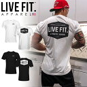 LIVE FIT utBbg WORK BADGE TEE TVc  gbvX Y ؃g W EGA tBW[N X|[c Ki[ߗ]