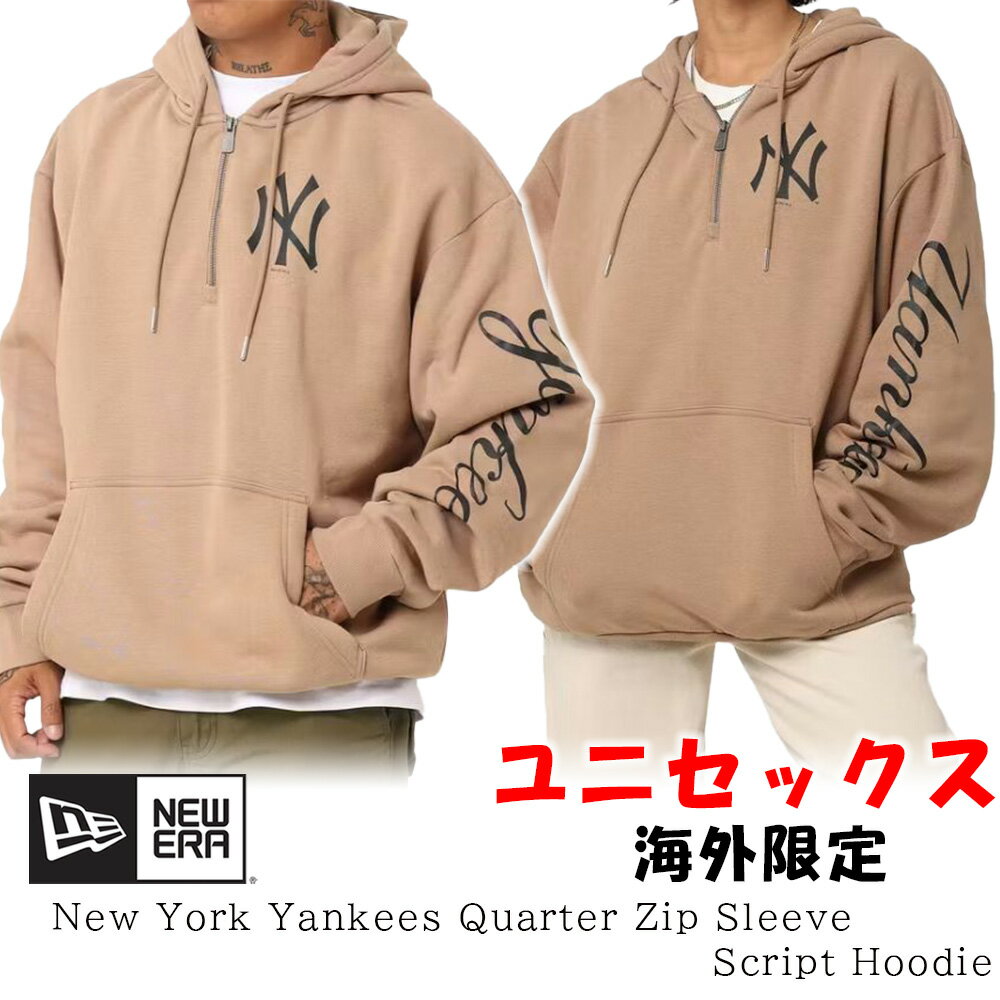 j[G NEW ERA CO胂f yAbN p[J[ XEFbg S n[tWbv New York Yankees Sleeve Script Hoodie T[XhW[X Y jZbNX Ki[ߗ]