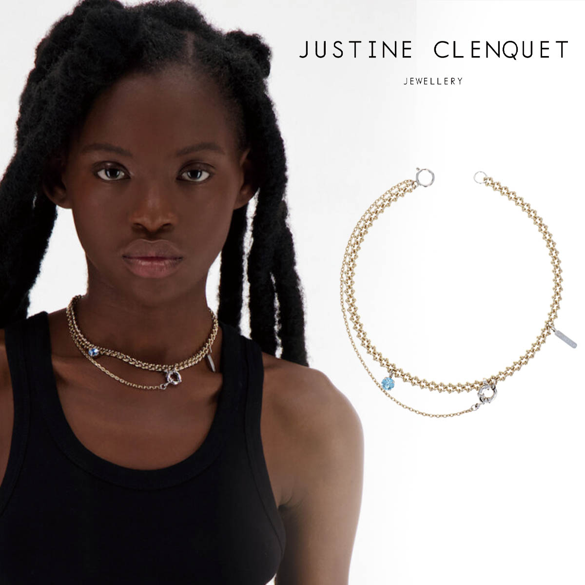 WXeB[kNP Justine Clenquet GXe lbNX Esther necklace pWE `[J[ fB[X Y[ANZT[]