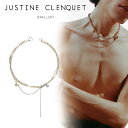 ジュスティーヌクランケ Justine Clenquet レイチェル ネックレス Rachel necklace パラジウム チョーカー レディース メンズ[ア...