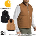 カーハート トップス メンズ カーハート ベスト Carhartt V01 ダック ワークベスト Duck Arctic Quilt Lined Vest ロゴ 秋冬 アウター トップス ワークウェア メンズ レディース 正規品 [衣類] ユ00572