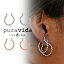 puravida ץ ԥ  2ĥå ROPE CHAIN HOOP EARRINGS  ץ쥼 ե £ʪ ˤ ѡƥ 뺧 󼡲 ͵ ۥ磻ȥǡ ǥ ˥å [꡼]