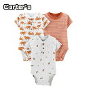Carter’s カーターズ ボディースーツ 男の子用 3点セット 半袖 子供服 ベビー服 赤ちゃん 女の子 おでかけ 出産祝い ギフト プレゼント ユ00582