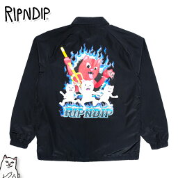 リップンディップ コーチジャケット レディース リップンディップ RIPNDIP コーチジャケット Hades Coach Jacket ブラック 黒 ナイロンジャケット トップス アウター スケーター ストリート メンズ レディース Rip N Dip[衣類]