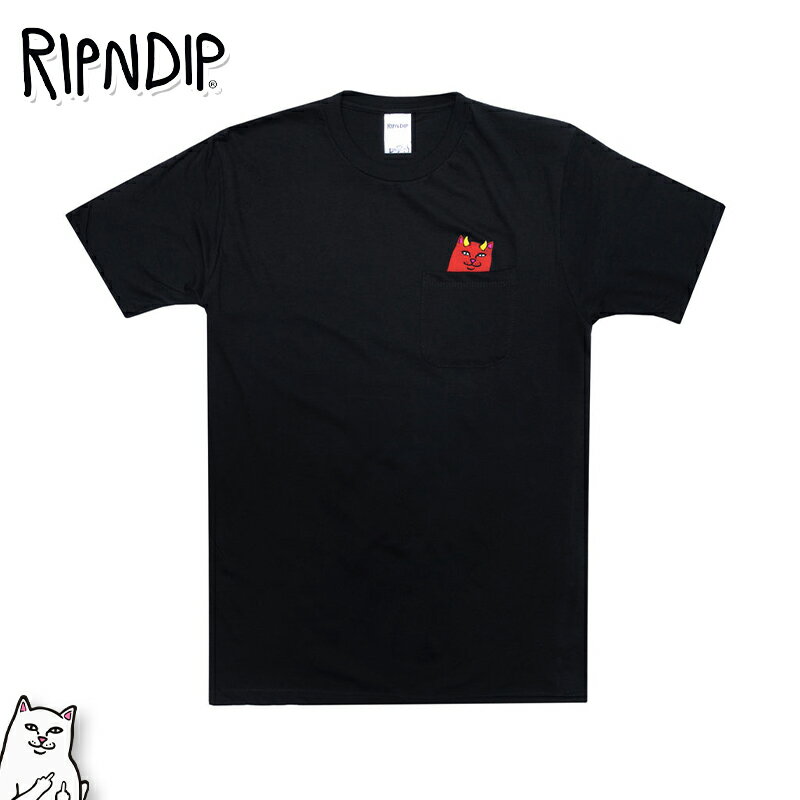 bvfBbv RIPNDIP TVc  Lord Devil Pocket Tee ubN gbvX XP[^[ Xg[g Y fB[X Rip N Dip[ߗ]