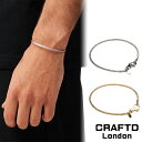 CRAFTD London クラフトロンドン ブレスレット MICRO PLEAT BRACELET SILVER GOLD シルバー ゴールド 銀 金 18K...