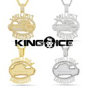 KING ICE LOACX lbNX `F[ NO LIMIT RECORDS X KING ICE - 98 LOGO NECKLACE 14kS[h  WHITE GOLD lC[ANZT[]