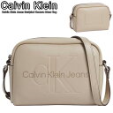 カルバンクライン ショルダーバッグ Calvin Klein Jeans Sculpted Camera Mono Bag ロゴ バッグ Crockery ベー...
