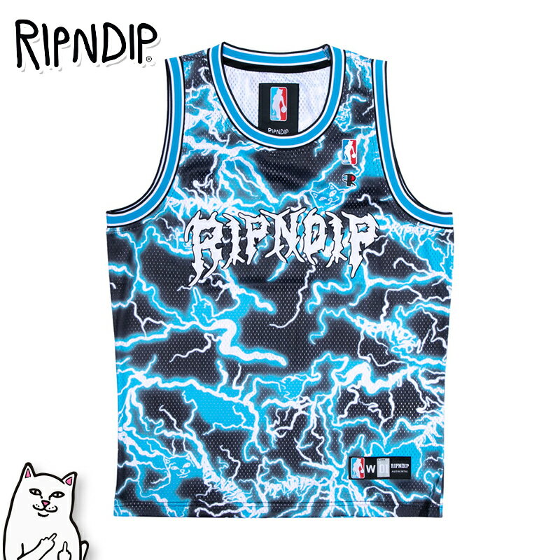 リップンディップ タンクトップ RIPNDIP バスケットボール ジャージ Nikola Basketball Jersey ブラック ゲームシャツ トップス スケーター ストリート メンズ レディース Rip N Dip[衣類]