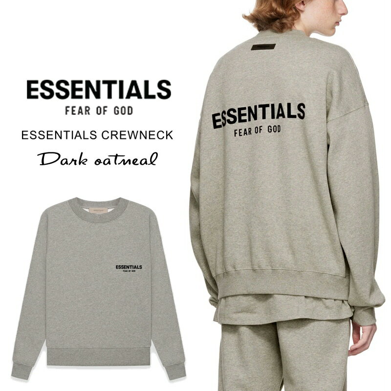 GbZVY XEFbg g[i[ N[lbN Y fB[X I[o[TCY CREWNECK obNvg FOG ESSENTIALS tBAIuSbh Fear Of God Ki 2022 Essentials [ߗ]