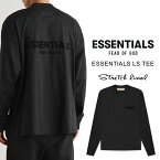 エッセンシャルズ ロンT Tシャツ 長袖 バックプリント メンズ レディース オーバーサイズ ESSENTIALS LS TEE ブラック FOG ESSENTIALS フィアオブゴッド Fear Of God 正規品 2022 Essentials [衣類]