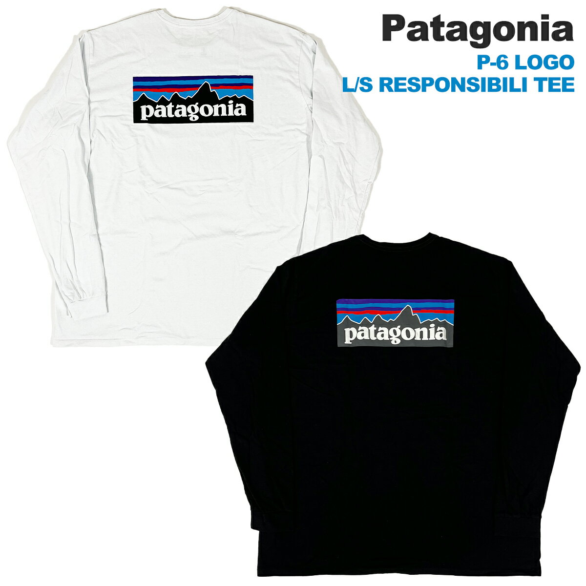 パタゴニア Tシャツ 長袖 Patagonia ロングスリーブ P-6ロゴ レスポンシビリティー ロンT 長袖 トップス ロゴ メンズ レディース ユニセックス 正規品[衣類]