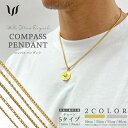 ネックレス メンズ レディース ペンダント ステンレス WILLS FITNESS ウィルズフィットネス コイン コンパス 18K ゴールド シルバー ペア お...