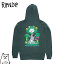 リップンディップ パーカー RIPNDIP スウェット プルオーバー Adventure Club Hoodie グリーン トップス ネコ 猫 スケーター ストリート メンズ ユニセックス Rip N Dip 衣類