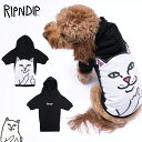 リップンディップ ペットウェア パーカー RIPNDIP 犬用 服 ドッグ Lord Nermal Pet Hoodie ブラック 半袖 ネコ 猫 スケーター ...