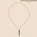 フィリップ オーディベール Philippe Audibert COLLIER HOMME TSIZIRI 6 PIERRES オム チヂリ ピア ストーン ネックレス ペンダント シルバーメタル PhilippeAudibert メンズ 