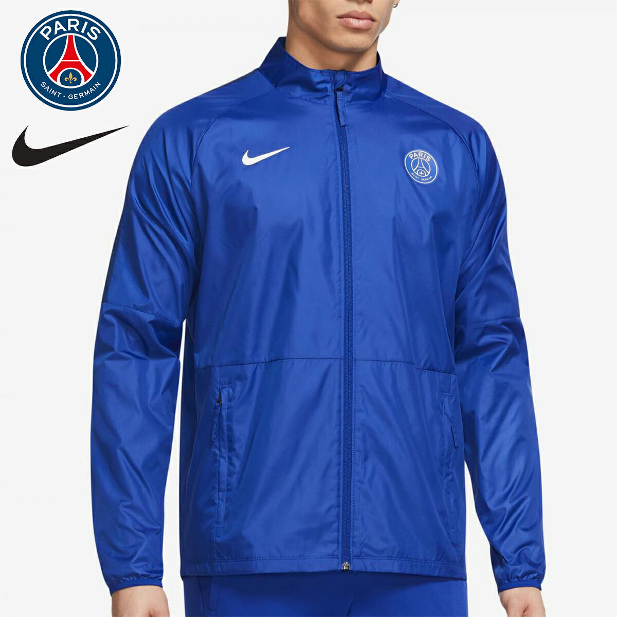 ナイキ パリサンジェルマン コラボ Veste PSG Academy AWF Bleu 新作 ジャケット 海外サイズ トラックジャケット アウター ロゴ トップス メンズ ユニセックス NIKE Jordan ジョーダン 正規品 衣類