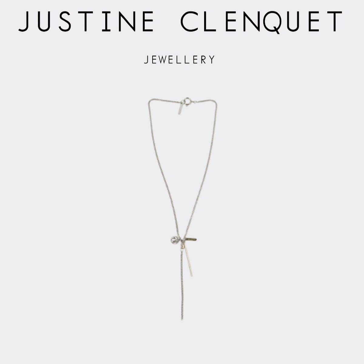 ジュスティーヌクランケ Justine Clenquet マイク ネックレス mike necklace チョーカー パラジウム ネックレス レディース メンズ[アクセサリー]