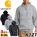 カーハート パーカー Carhartt プルオーバーパーカー スウェット オーバーサイズ ヘビーウェイト K121 MIDWEIGHT HOODED アメカジ ストリート メンズ レディース 大きいサイズ ユ00572