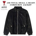 AMI Paris アミ パリス ジップ えり付き ジャケット AMI TONAL SMALL A HEART CORDUROY JACKET フルジップ トッ...