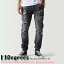 ֥ǥ꡼ ǥ˥ 11Degrees ᡼  SUSTAINABLE PREMIUM RIPPED JEANS BLACK SLUB ֥å ȥå ǥ˥ ѥ  11D3254-1023 [] 00582