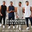 ヴァンキッシュ フィットネス VANQUISH FITNESS ノースリーブ オーバーサイズ ESSENTIALシリーズ OVERSIZED SLEEVELESS T SHIRT スリーブレス Tシャツ メンズ 筋トレ ジム ウエア スポーツ 正規品[衣類]