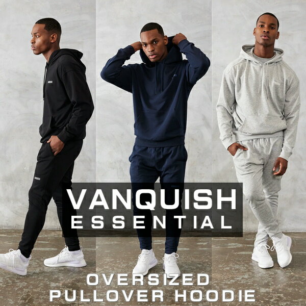 @LbV tBbglX VANQUISH p[J[ I[o[TCY vI[o[ t[fB[ ESSENTIAL V[Y OVERSIZED PULLOVER HOODIEgbvX Y ؃g W EGA X|[c Ki[ߗ] 00572