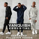 ヴァンキッシュ フィットネス VANQUISH パーカー オーバーサイズ プルオーバー フーディー ESSENTIAL シリーズ OVERSIZED PULLOVER HOODIEトップス メンズ 筋トレ ジム ウエア スポーツ 正規品[衣類] ユ00572