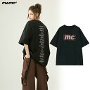 楽天WILLS正規品 MAMC Tシャツ 半袖 ロゴ バックプリント オーバーサイズ トップス 大人気 話題 人気 ストリート 芸能人愛用 大人気 ユニセックス 刺繍 [衣類]