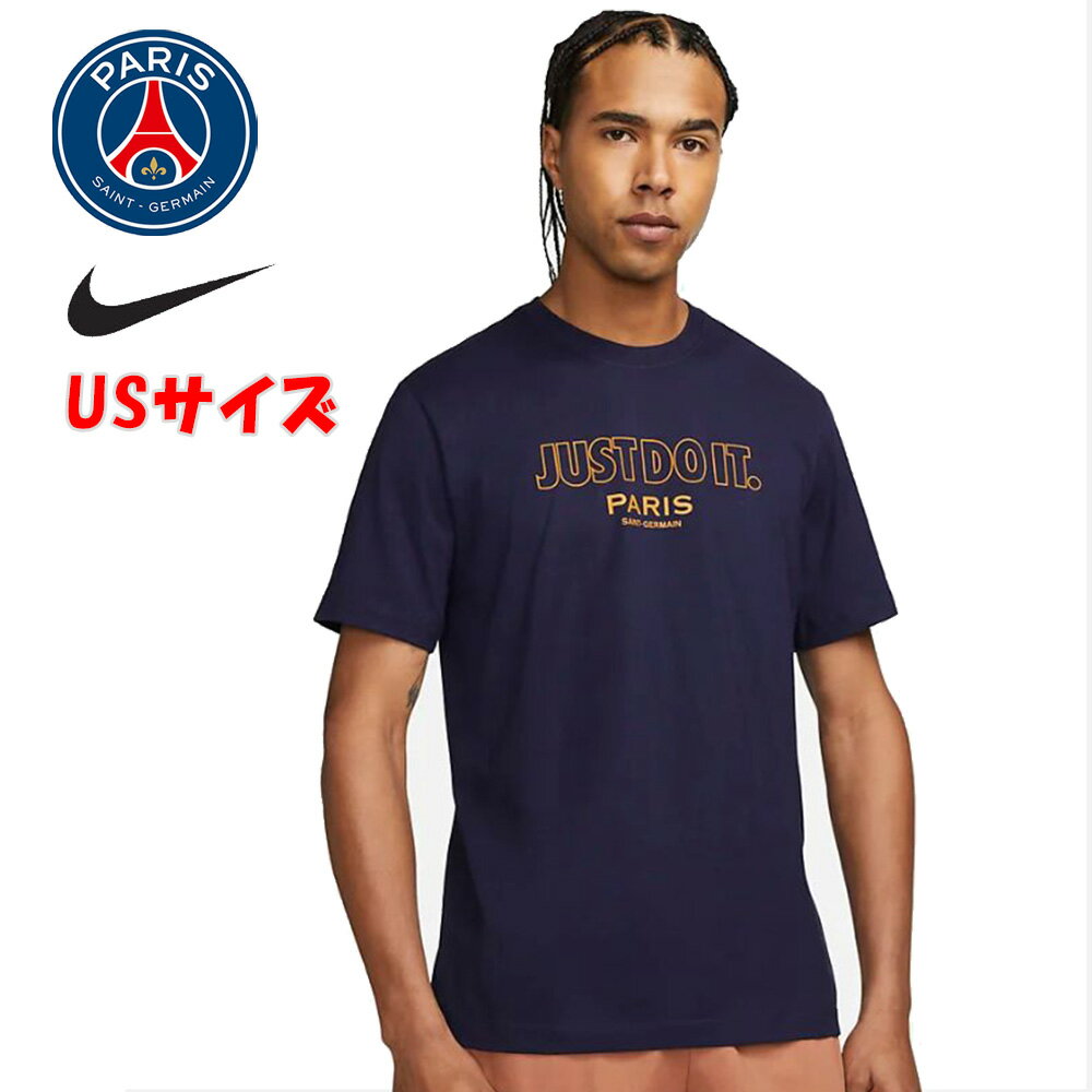 パリサンジェルマン ナイキ コラボ USサイズ PSG Nike JDI PSG ブラッケンドブルー Tシャツ 半袖 クレスト メンズ サッカー Tシャツ ユニセックス Jordan ジョーダン 正規品 FD1048-498