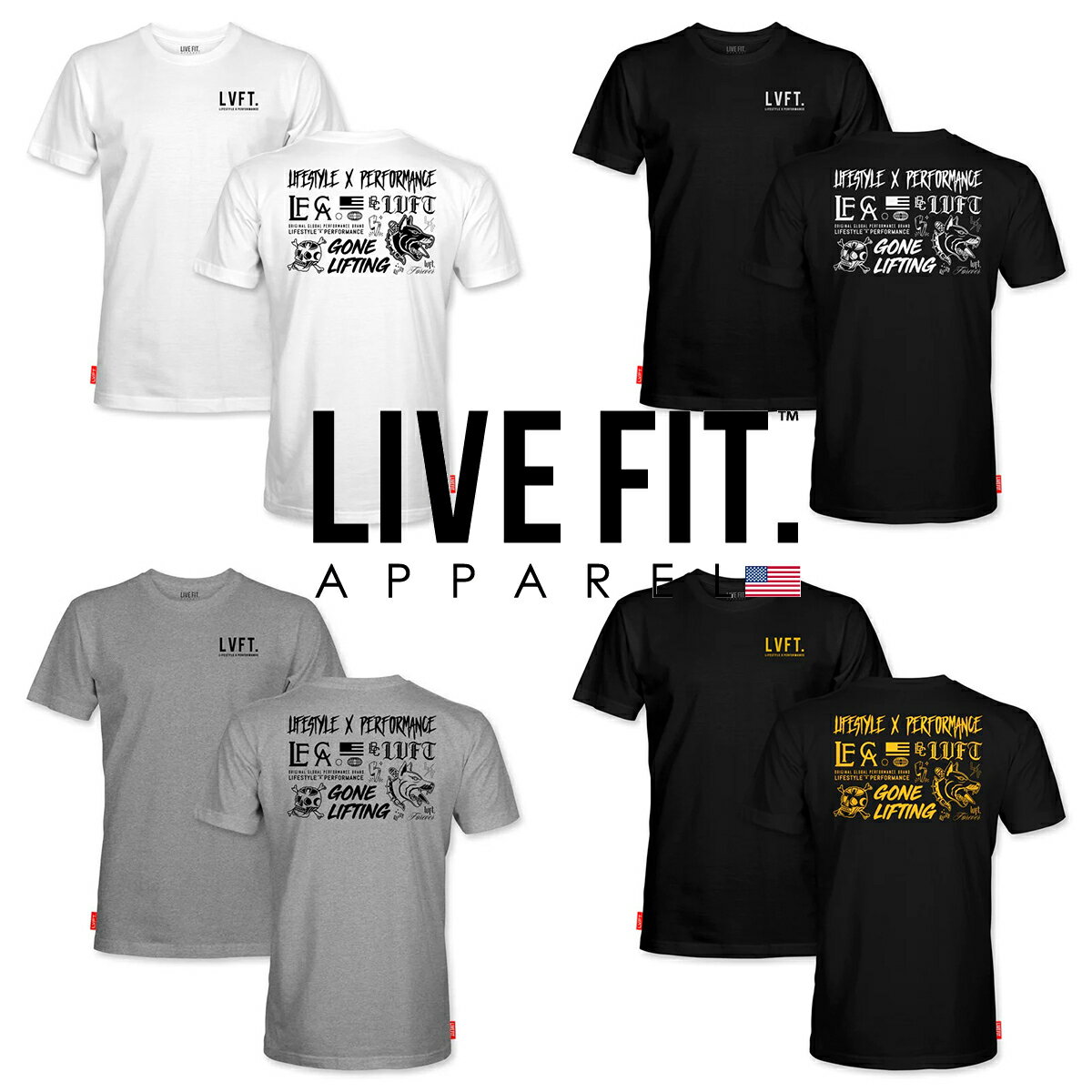 LIVE FIT リブフィット DOODLES HEAVYWEIGHT TEE Tシャツ 半袖 トップス メンズ 筋トレ ジム ウエア フィジーク スポーツ 正規品 衣類