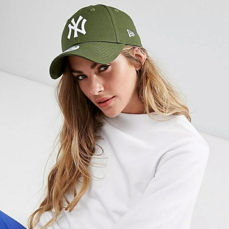 ニューエラ キャップ NEW ERA 帽子 9FORTY キャップ レディース カーキ ホワイト ...