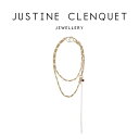 ジュスティーヌクランケ Justine Clenquet Shelby chain シェルビーチェーン ネックレス チョーカー パラジウム スワロフスキー クリ...