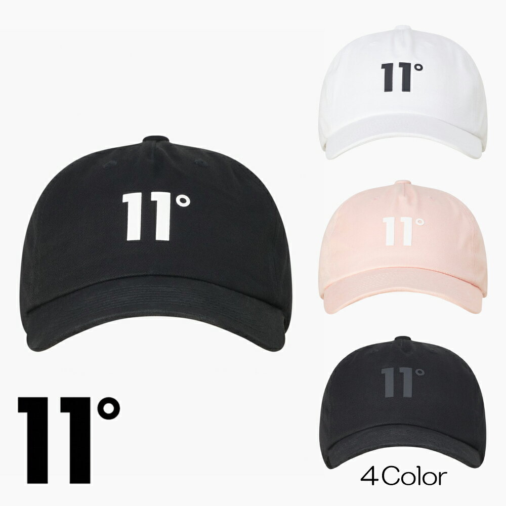 ブランドキャップ（メンズ） イレブンディグリーズ 11Degrees Baseball Logo Cap キャップ ロゴ ハット フリーサイズ ベースボール アクセサリー メンズ イギリス[帽子]