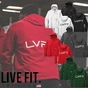 リブフィット LIVE FIT ハーフジップ SPORT ANORAK ウィンドブレーカー フード付 ジャケット トップス メンズ 筋トレ ジム ウエア フィットネス スポーツ トレーニング 正規品 衣類