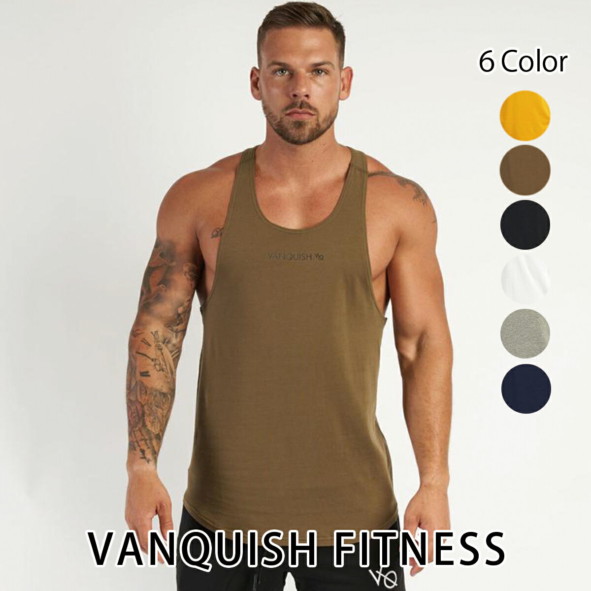 @LbV tBbglX V VANQUISH FITNESS CORE MENfS TANK TOP 2 m[X[u ^Ngbv Y ؃g W EGA X|[cEFA CMX Ki[ߗ]