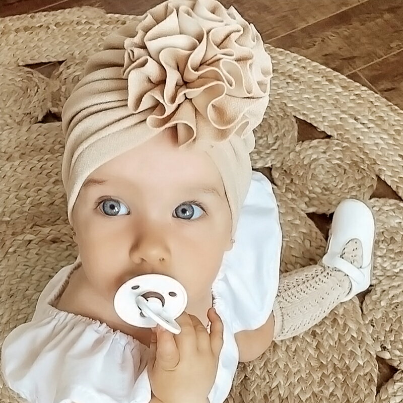 ベビー 帽子 ベラブリーフラワー ターバン ヘアバンド 女の子 新生児 出産祝い ギ...