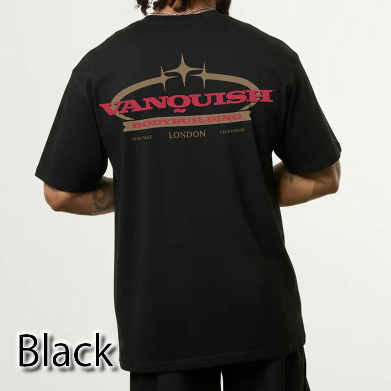 ヴァンキッシュ フィットネス 半袖 Tシャツ VANQUISH FITNESS REVOLVE CROWN OVERSIZED T SHIRT メンズ 筋トレ ジム ウエア スポーツ 正規品 [衣類] ユ00582